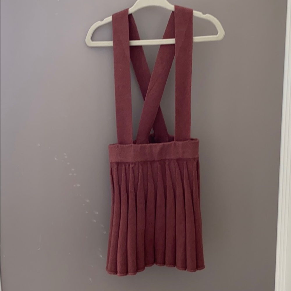 Zara Knit Pleated Skirt wth Overall Details
